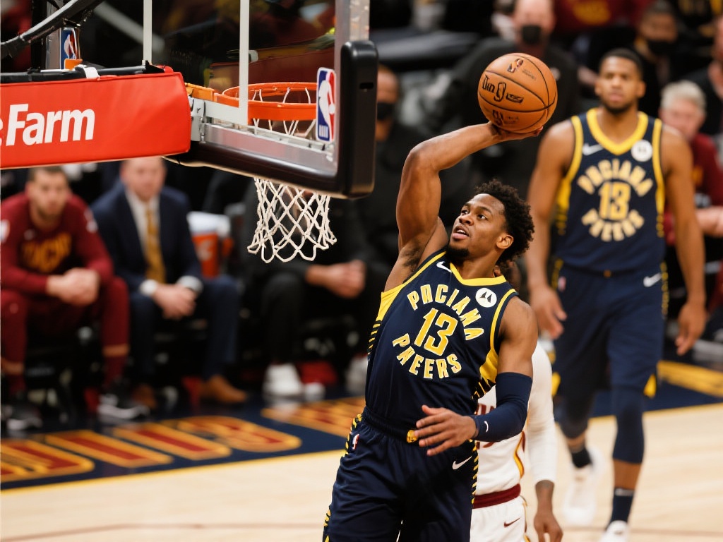 哈利伯顿22+13助阵,步行者击败米切尔33分的骑士迎来首胜 从数据上看,步行者在篮板球和助攻两项关键